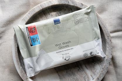 8 pièces Gants Classic Wet Wash Gloves Abena 15x22 cm