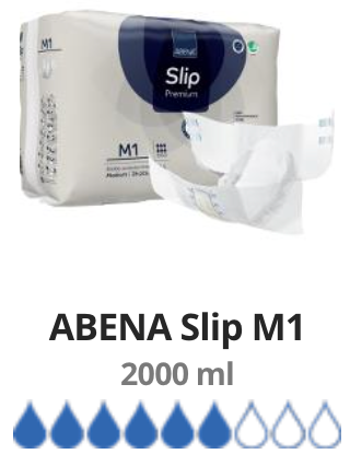 10 Couche Slip scratch pour Adulte Abena Premium Taille M1 ( 70-110 cm )