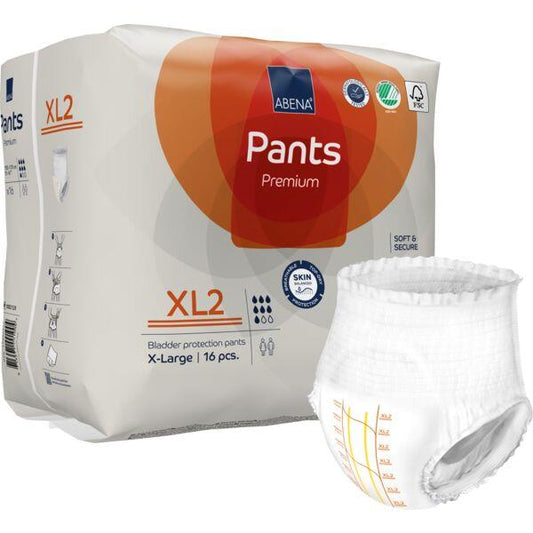 16 Couches Culotte pour adulte Abena Premiun Taille XL2 (130 -170cm)