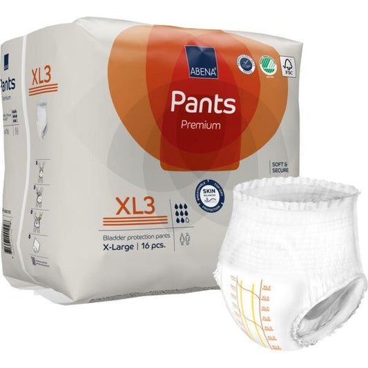16 Couches Culotte pour adulte Abena Premiun Taille XL3 (130 -170cm)